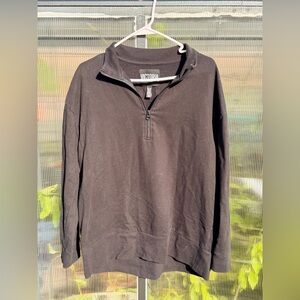 black Victoria's Secret quarter-zip pullover sweatshirt